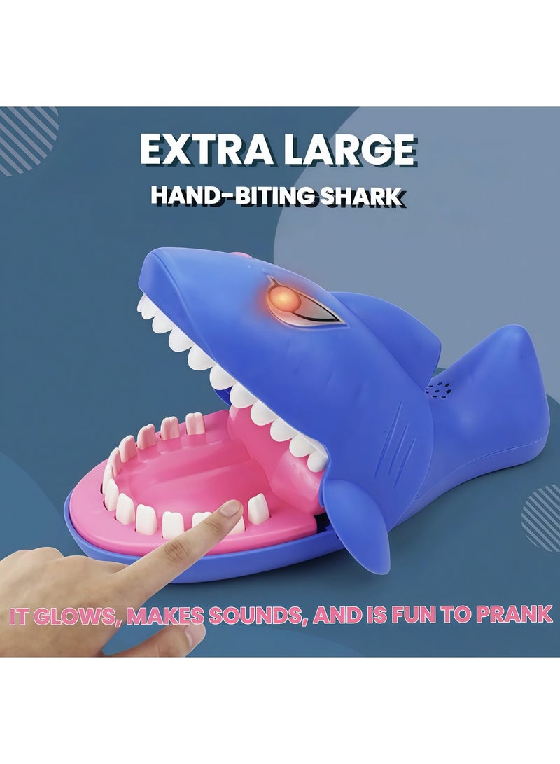 EASY FUTURE Shark Teeth Toys for Kids Family Entertainment Game Shark Biting Finger Games Funny Toys Dentist Practical Joke Toys for Party Gift Tabletop Board Game with LED Light&Sound NO.2102 - Image 4